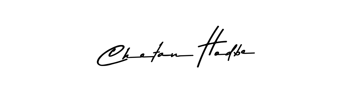 How to make Chetan Hodbe name signature. Use Asem Kandis PERSONAL USE style for creating short signs online. This is the latest handwritten sign. Chetan Hodbe signature style 9 images and pictures png