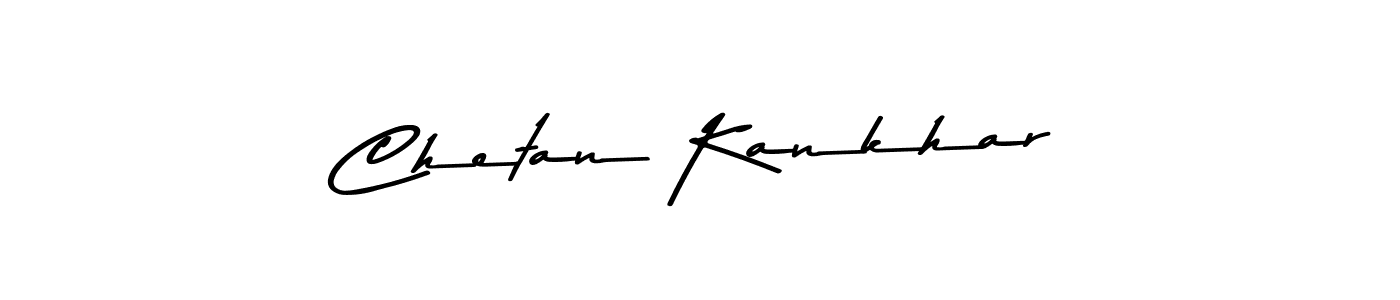 Design your own signature with our free online signature maker. With this signature software, you can create a handwritten (Asem Kandis PERSONAL USE) signature for name Chetan Kankhar. Chetan Kankhar signature style 9 images and pictures png