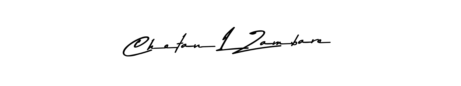 How to make Chetan L Zambare signature? Asem Kandis PERSONAL USE is a professional autograph style. Create handwritten signature for Chetan L Zambare name. Chetan L Zambare signature style 9 images and pictures png