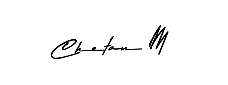 Use a signature maker to create a handwritten signature online. With this signature software, you can design (Asem Kandis PERSONAL USE) your own signature for name Chetan M. Chetan M signature style 9 images and pictures png