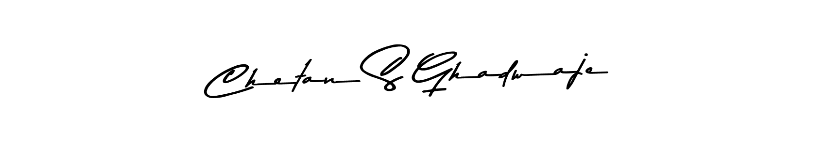 Make a short Chetan S Ghadwaje signature style. Manage your documents anywhere anytime using Asem Kandis PERSONAL USE. Create and add eSignatures, submit forms, share and send files easily. Chetan S Ghadwaje signature style 9 images and pictures png