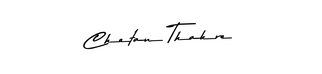 Make a beautiful signature design for name Chetan Thakre. With this signature (Asem Kandis PERSONAL USE) style, you can create a handwritten signature for free. Chetan Thakre signature style 9 images and pictures png