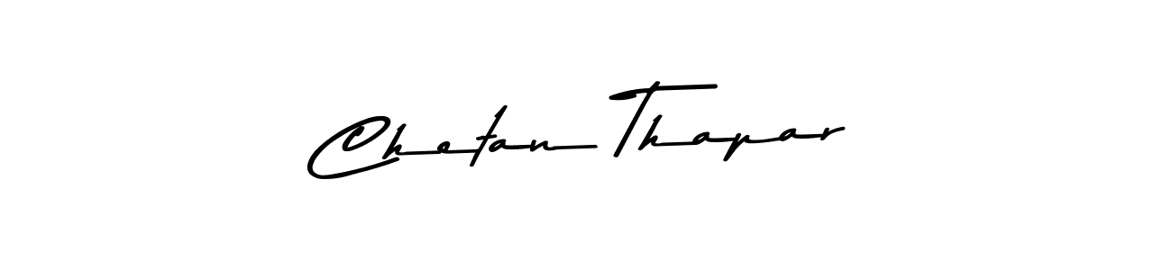 How to make Chetan Thapar signature? Asem Kandis PERSONAL USE is a professional autograph style. Create handwritten signature for Chetan Thapar name. Chetan Thapar signature style 9 images and pictures png