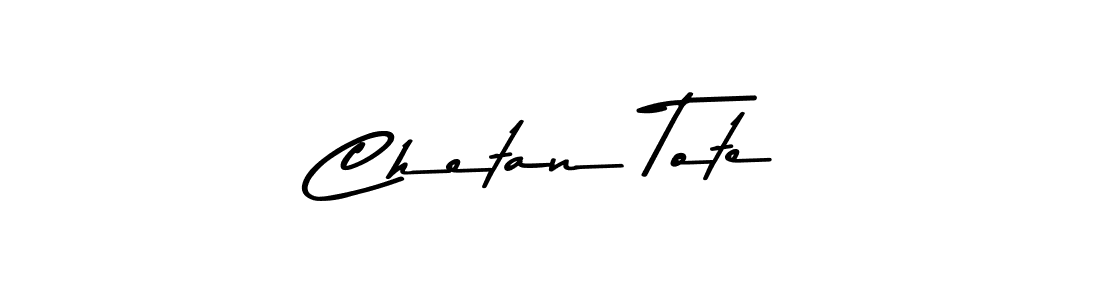 How to make Chetan Tote signature? Asem Kandis PERSONAL USE is a professional autograph style. Create handwritten signature for Chetan Tote name. Chetan Tote signature style 9 images and pictures png