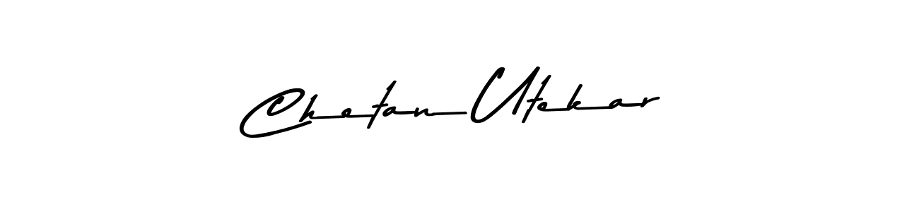 Chetan Utekar stylish signature style. Best Handwritten Sign (Asem Kandis PERSONAL USE) for my name. Handwritten Signature Collection Ideas for my name Chetan Utekar. Chetan Utekar signature style 9 images and pictures png