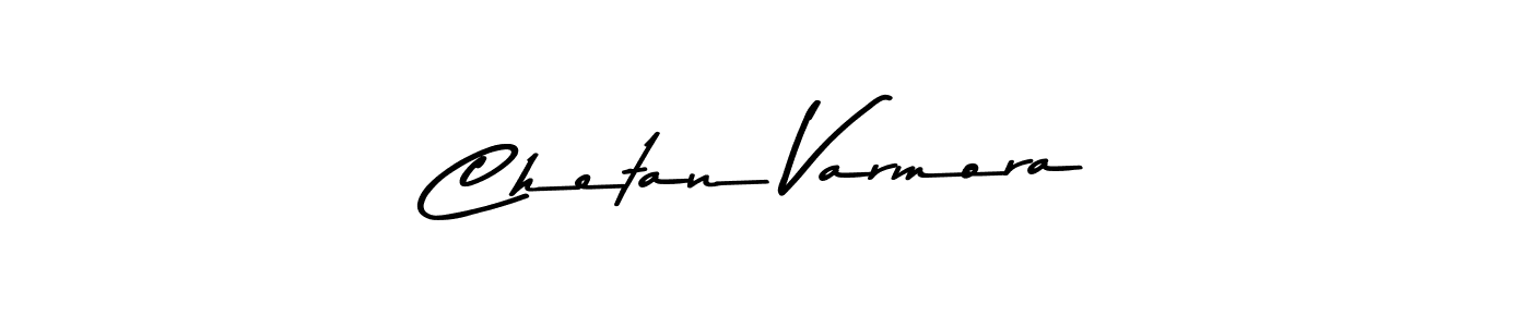 Create a beautiful signature design for name Chetan Varmora. With this signature (Asem Kandis PERSONAL USE) fonts, you can make a handwritten signature for free. Chetan Varmora signature style 9 images and pictures png