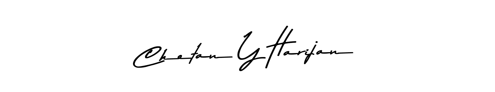 Design your own signature with our free online signature maker. With this signature software, you can create a handwritten (Asem Kandis PERSONAL USE) signature for name Chetan Y Harijan. Chetan Y Harijan signature style 9 images and pictures png