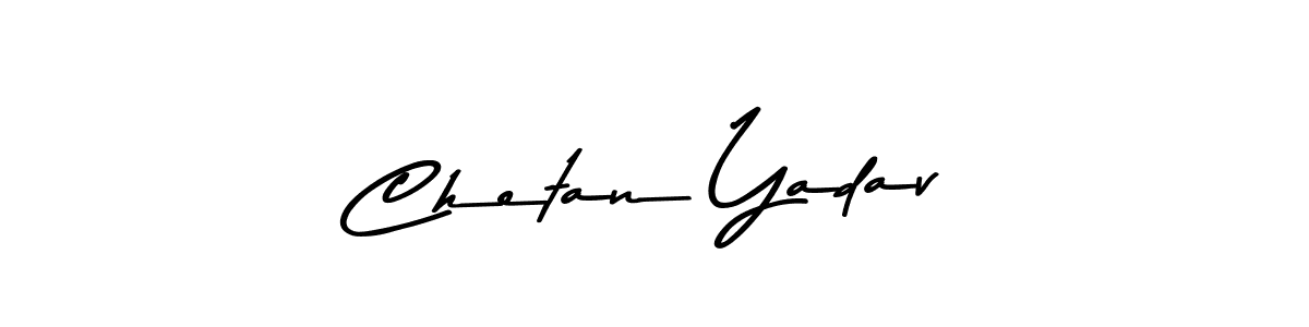 Use a signature maker to create a handwritten signature online. With this signature software, you can design (Asem Kandis PERSONAL USE) your own signature for name Chetan Yadav. Chetan Yadav signature style 9 images and pictures png