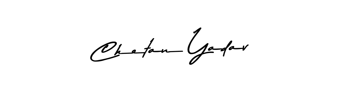 Use a signature maker to create a handwritten signature online. With this signature software, you can design (Asem Kandis PERSONAL USE) your own signature for name Chetan Yadav. Chetan Yadav signature style 9 images and pictures png