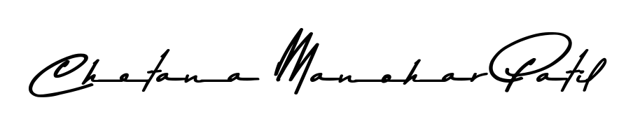 Design your own signature with our free online signature maker. With this signature software, you can create a handwritten (Asem Kandis PERSONAL USE) signature for name Chetana Manohar Patil. Chetana Manohar Patil signature style 9 images and pictures png