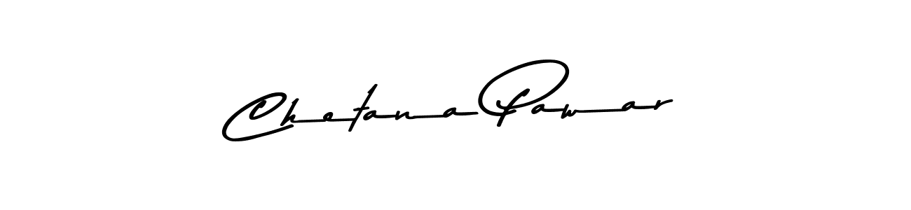 Design your own signature with our free online signature maker. With this signature software, you can create a handwritten (Asem Kandis PERSONAL USE) signature for name Chetana Pawar. Chetana Pawar signature style 9 images and pictures png