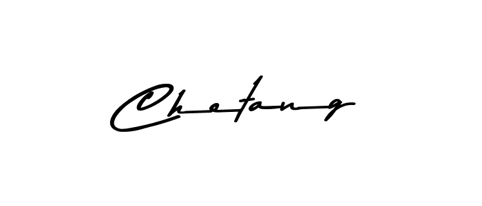 How to make Chetang name signature. Use Asem Kandis PERSONAL USE style for creating short signs online. This is the latest handwritten sign. Chetang signature style 9 images and pictures png