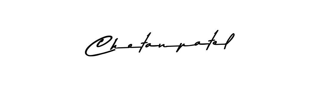 Create a beautiful signature design for name Chetanpatel. With this signature (Asem Kandis PERSONAL USE) fonts, you can make a handwritten signature for free. Chetanpatel signature style 9 images and pictures png