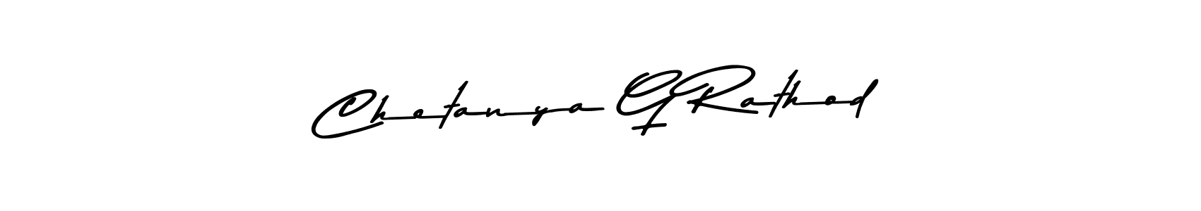 The best way (Asem Kandis PERSONAL USE) to make a short signature is to pick only two or three words in your name. The name Chetanya G Rathod include a total of six letters. For converting this name. Chetanya G Rathod signature style 9 images and pictures png
