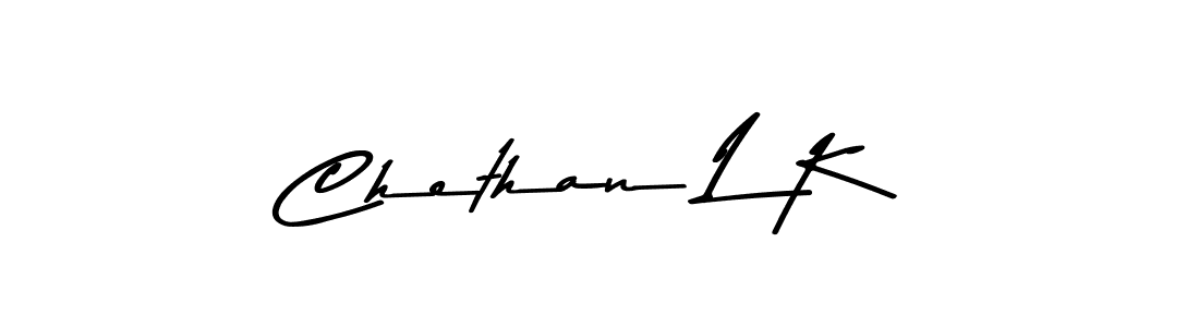 Use a signature maker to create a handwritten signature online. With this signature software, you can design (Asem Kandis PERSONAL USE) your own signature for name Chethan L K. Chethan L K signature style 9 images and pictures png