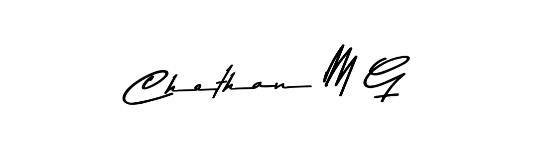 How to make Chethan M G signature? Asem Kandis PERSONAL USE is a professional autograph style. Create handwritten signature for Chethan M G name. Chethan M G signature style 9 images and pictures png
