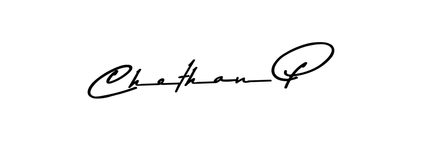 Use a signature maker to create a handwritten signature online. With this signature software, you can design (Asem Kandis PERSONAL USE) your own signature for name Chethan P. Chethan P signature style 9 images and pictures png