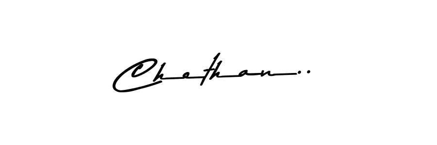 Design your own signature with our free online signature maker. With this signature software, you can create a handwritten (Asem Kandis PERSONAL USE) signature for name Chethan... Chethan.. signature style 9 images and pictures png