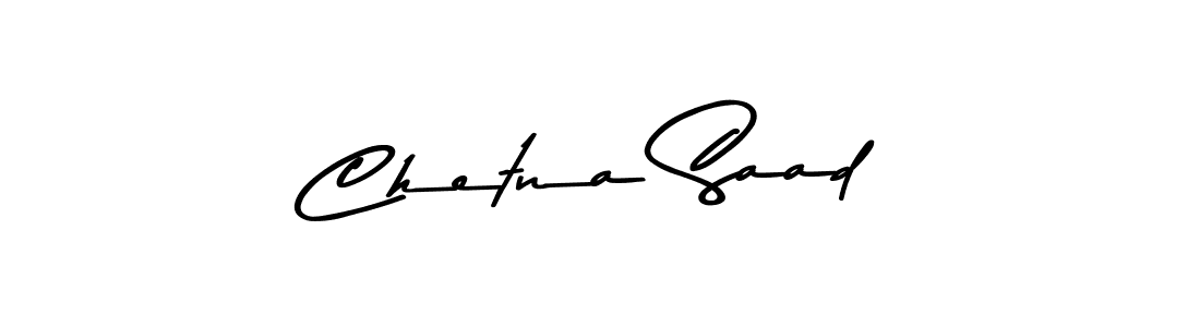 Design your own signature with our free online signature maker. With this signature software, you can create a handwritten (Asem Kandis PERSONAL USE) signature for name Chetna Saad. Chetna Saad signature style 9 images and pictures png