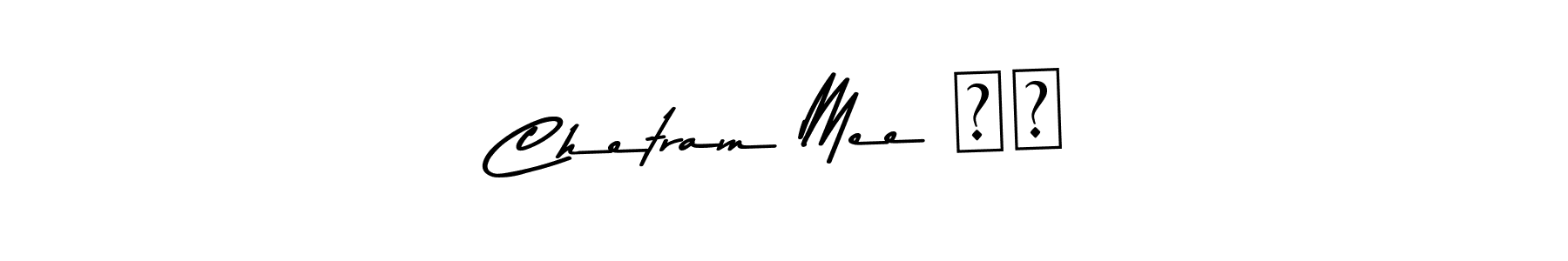 Make a beautiful signature design for name Chetram Mee ना. With this signature (Asem Kandis PERSONAL USE) style, you can create a handwritten signature for free. Chetram Mee ना signature style 9 images and pictures png