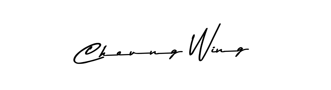 The best way (Asem Kandis PERSONAL USE) to make a short signature is to pick only two or three words in your name. The name Cheung Wing include a total of six letters. For converting this name. Cheung Wing signature style 9 images and pictures png