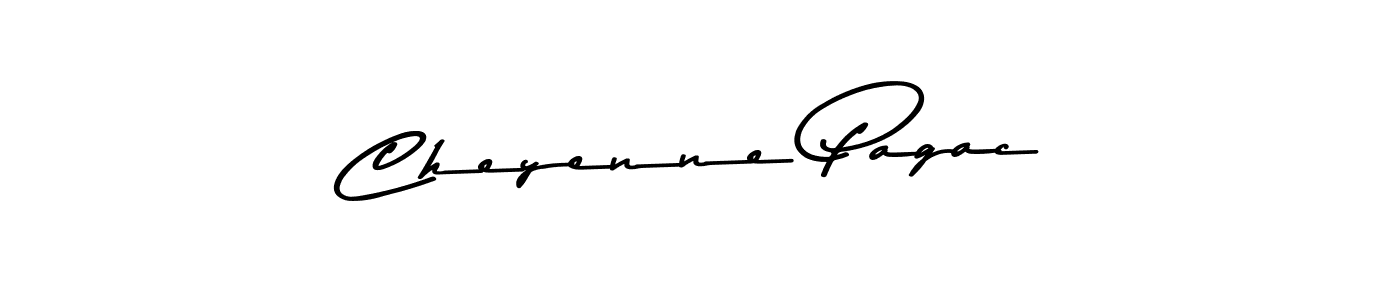 Make a beautiful signature design for name Cheyenne Pagac. With this signature (Asem Kandis PERSONAL USE) style, you can create a handwritten signature for free. Cheyenne Pagac signature style 9 images and pictures png