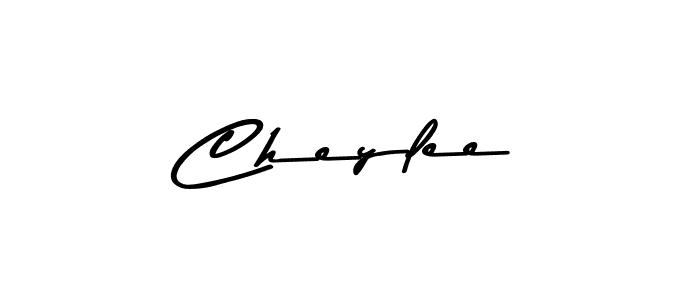 How to make Cheylee name signature. Use Asem Kandis PERSONAL USE style for creating short signs online. This is the latest handwritten sign. Cheylee signature style 9 images and pictures png