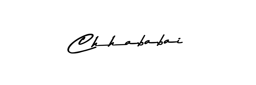 You should practise on your own different ways (Asem Kandis PERSONAL USE) to write your name (Chhababai) in signature. don't let someone else do it for you. Chhababai signature style 9 images and pictures png