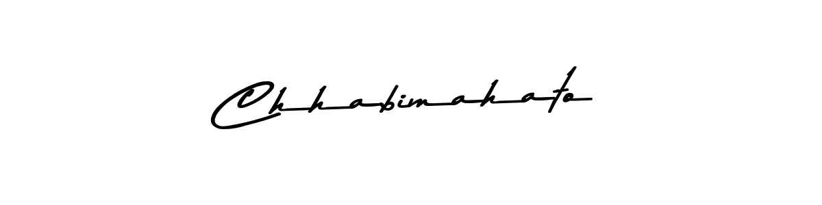 Design your own signature with our free online signature maker. With this signature software, you can create a handwritten (Asem Kandis PERSONAL USE) signature for name Chhabimahato. Chhabimahato signature style 9 images and pictures png