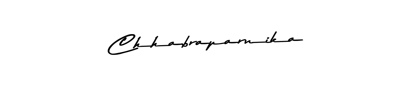 Make a beautiful signature design for name Chhabraparnika. With this signature (Asem Kandis PERSONAL USE) style, you can create a handwritten signature for free. Chhabraparnika signature style 9 images and pictures png