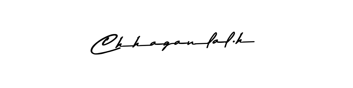 Use a signature maker to create a handwritten signature online. With this signature software, you can design (Asem Kandis PERSONAL USE) your own signature for name Chhaganlal.h. Chhaganlal.h signature style 9 images and pictures png