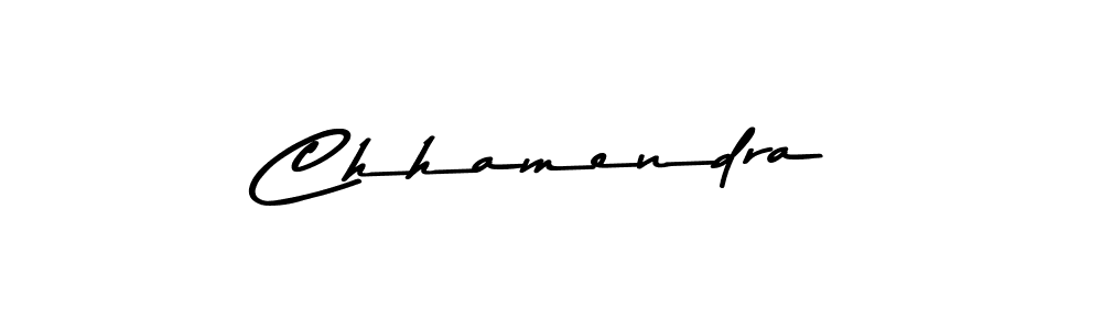 How to make Chhamendra name signature. Use Asem Kandis PERSONAL USE style for creating short signs online. This is the latest handwritten sign. Chhamendra signature style 9 images and pictures png