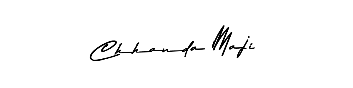 Use a signature maker to create a handwritten signature online. With this signature software, you can design (Asem Kandis PERSONAL USE) your own signature for name Chhanda Maji. Chhanda Maji signature style 9 images and pictures png