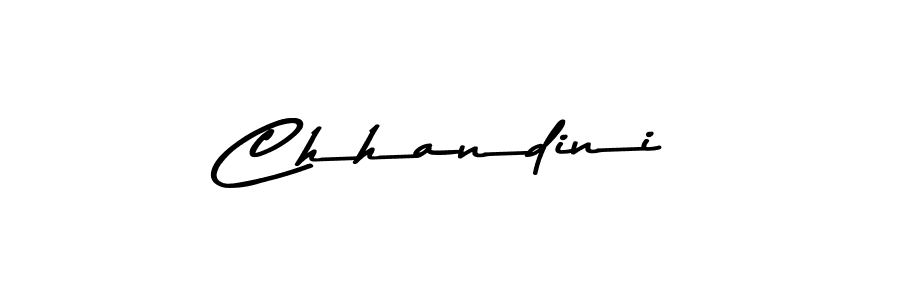 Design your own signature with our free online signature maker. With this signature software, you can create a handwritten (Asem Kandis PERSONAL USE) signature for name Chhandini. Chhandini signature style 9 images and pictures png