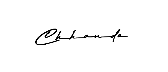 Use a signature maker to create a handwritten signature online. With this signature software, you can design (Asem Kandis PERSONAL USE) your own signature for name Chhando. Chhando signature style 9 images and pictures png