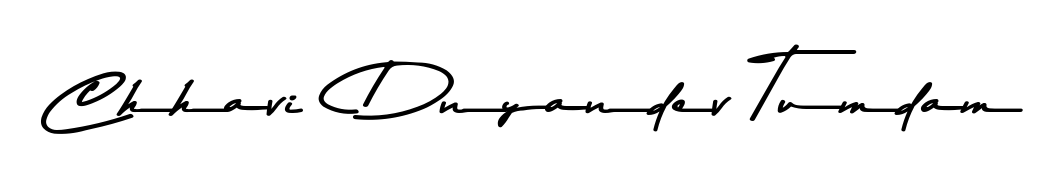 The Asem Kandis PERSONAL USE handwriting style adds charm and authenticity to name Chhavi  Dnyandev Tumdam. A wonderful choice for personal thank-you notes. Chhavi  Dnyandev Tumdam signature style 9 images and pictures png