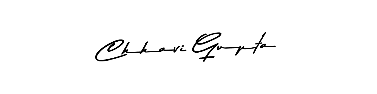 Create a beautiful signature design for name Chhavi Gupta. With this signature (Asem Kandis PERSONAL USE) fonts, you can make a handwritten signature for free. Chhavi Gupta signature style 9 images and pictures png
