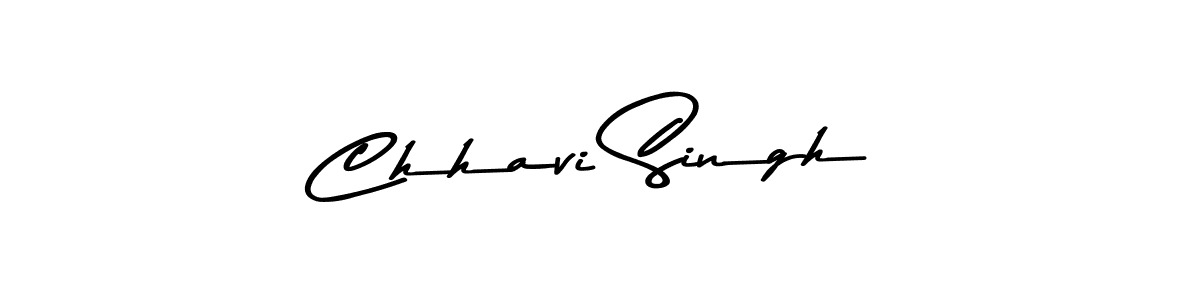 Create a beautiful signature design for name Chhavi Singh. With this signature (Asem Kandis PERSONAL USE) fonts, you can make a handwritten signature for free. Chhavi Singh signature style 9 images and pictures png