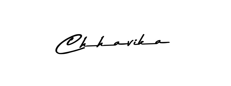 Design your own signature with our free online signature maker. With this signature software, you can create a handwritten (Asem Kandis PERSONAL USE) signature for name Chhavika. Chhavika signature style 9 images and pictures png