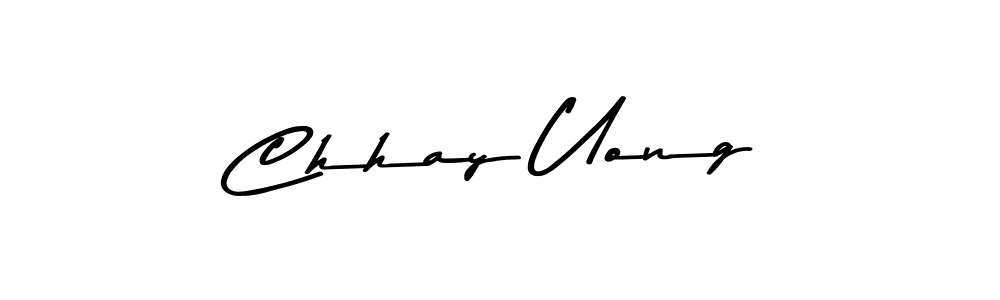 The best way (Asem Kandis PERSONAL USE) to make a short signature is to pick only two or three words in your name. The name Chhay Uong include a total of six letters. For converting this name. Chhay Uong signature style 9 images and pictures png