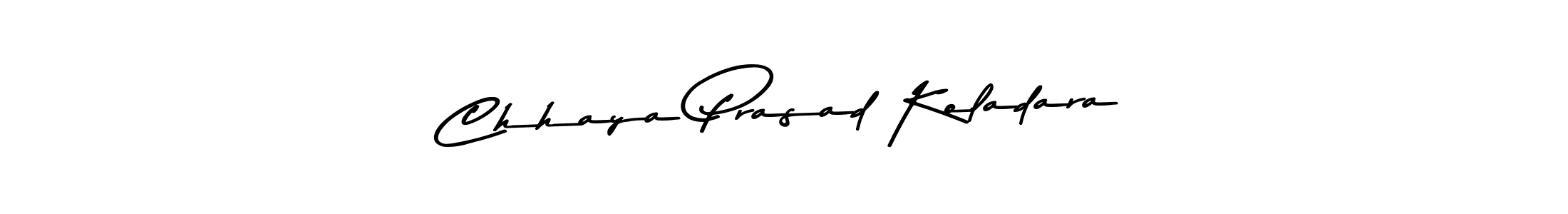 Make a beautiful signature design for name Chhaya Prasad Koladara. With this signature (Asem Kandis PERSONAL USE) style, you can create a handwritten signature for free. Chhaya Prasad Koladara signature style 9 images and pictures png