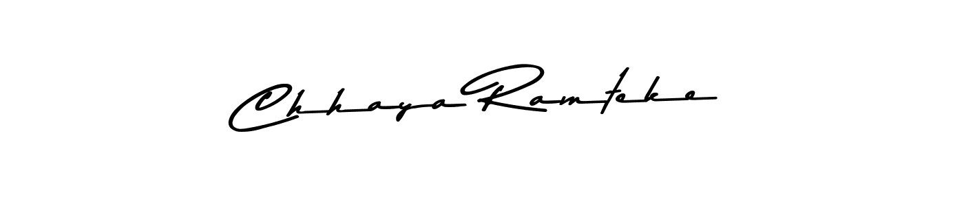 Use a signature maker to create a handwritten signature online. With this signature software, you can design (Asem Kandis PERSONAL USE) your own signature for name Chhaya Ramteke. Chhaya Ramteke signature style 9 images and pictures png