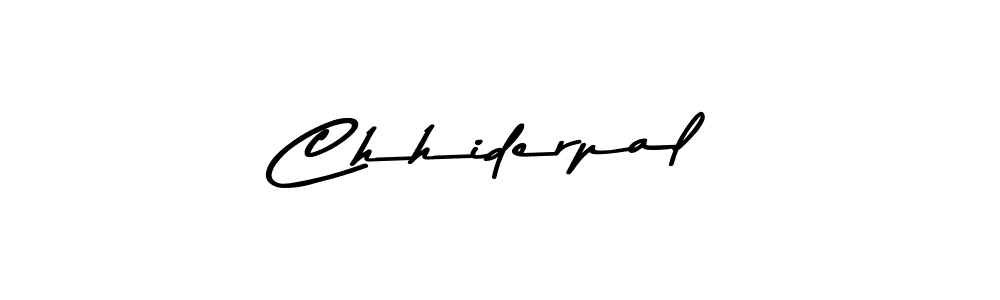 How to make Chhiderpal name signature. Use Asem Kandis PERSONAL USE style for creating short signs online. This is the latest handwritten sign. Chhiderpal signature style 9 images and pictures png