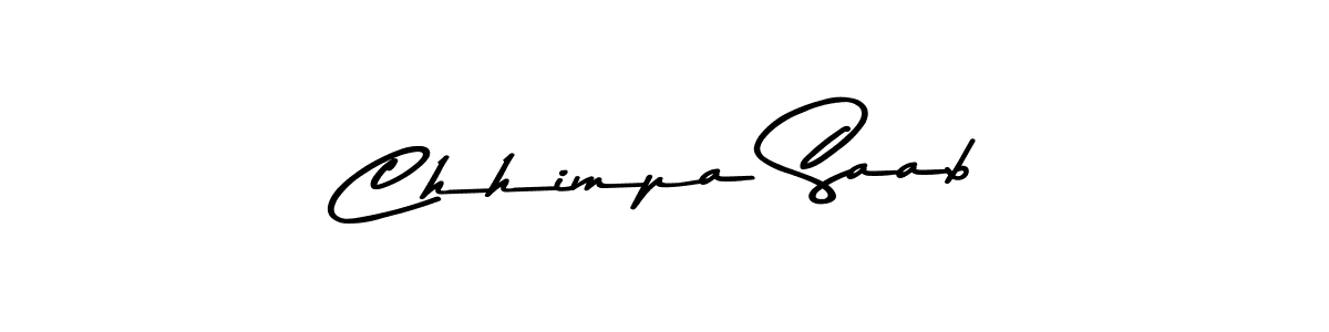 Use a signature maker to create a handwritten signature online. With this signature software, you can design (Asem Kandis PERSONAL USE) your own signature for name Chhimpa Saab. Chhimpa Saab signature style 9 images and pictures png