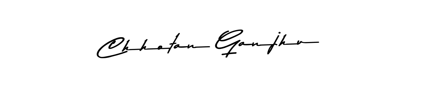 How to make Chhotan Ganjhu signature? Asem Kandis PERSONAL USE is a professional autograph style. Create handwritten signature for Chhotan Ganjhu name. Chhotan Ganjhu signature style 9 images and pictures png