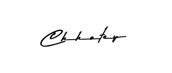 How to make Chhotey name signature. Use Asem Kandis PERSONAL USE style for creating short signs online. This is the latest handwritten sign. Chhotey signature style 9 images and pictures png
