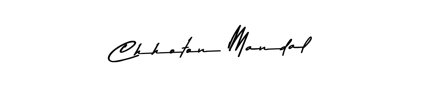 How to make Chhoton Mandal signature? Asem Kandis PERSONAL USE is a professional autograph style. Create handwritten signature for Chhoton Mandal name. Chhoton Mandal signature style 9 images and pictures png