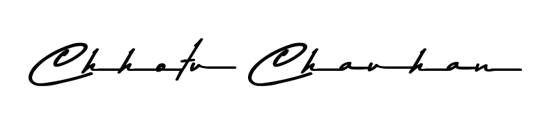 Achieve flawless digital penmanship with Chhotu Chauhan name in Asem Kandis PERSONAL USE font. The perfect tool for creating online signatures. Chhotu Chauhan signature style 9 images and pictures png