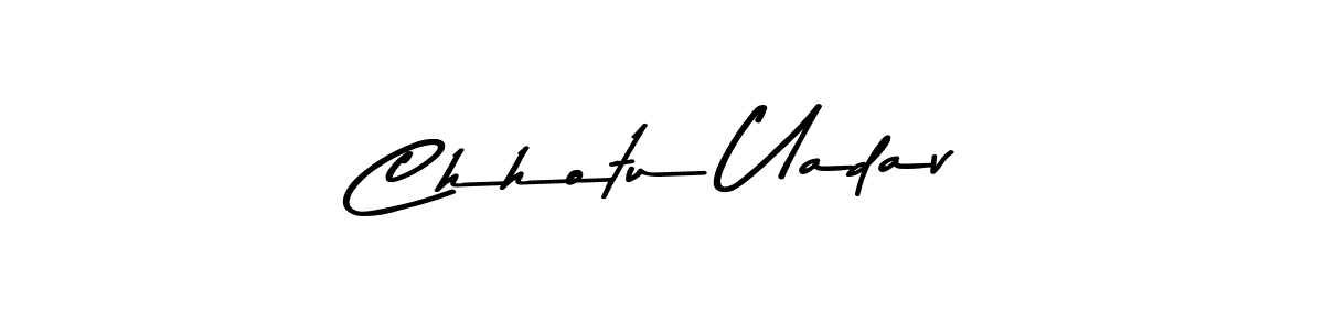 Chhotu Uadav stylish signature style. Best Handwritten Sign (Asem Kandis PERSONAL USE) for my name. Handwritten Signature Collection Ideas for my name Chhotu Uadav. Chhotu Uadav signature style 9 images and pictures png