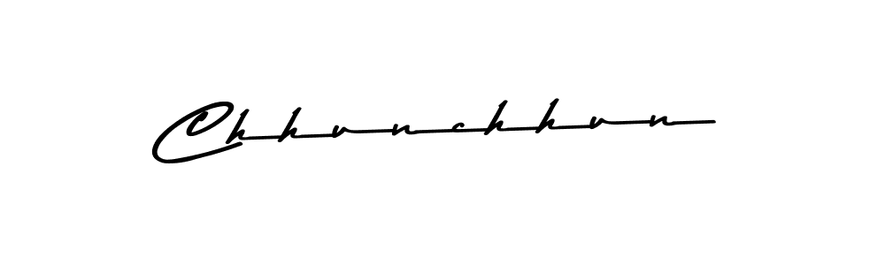 Similarly Asem Kandis PERSONAL USE is the best handwritten signature design. Signature creator online .You can use it as an online autograph creator for name Chhunchhun. Chhunchhun signature style 9 images and pictures png
